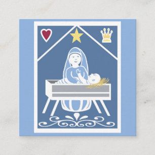 King of Kings Christmas meditation Square Business Card