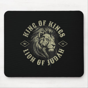 King Of Kings Lion Of Judah Christian Faith Religi Mouse Mat