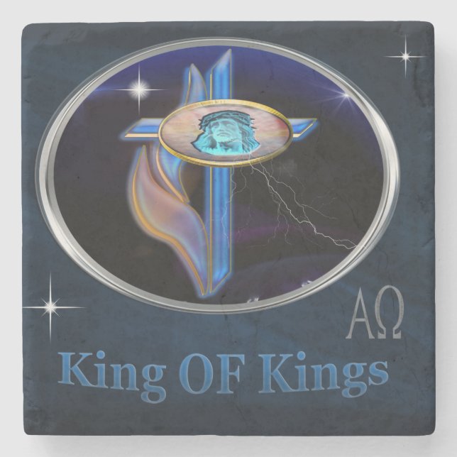 King of Kings Stone Coaster (Front)