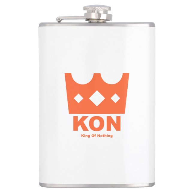 King Of Nothing Hip Flask (Front)