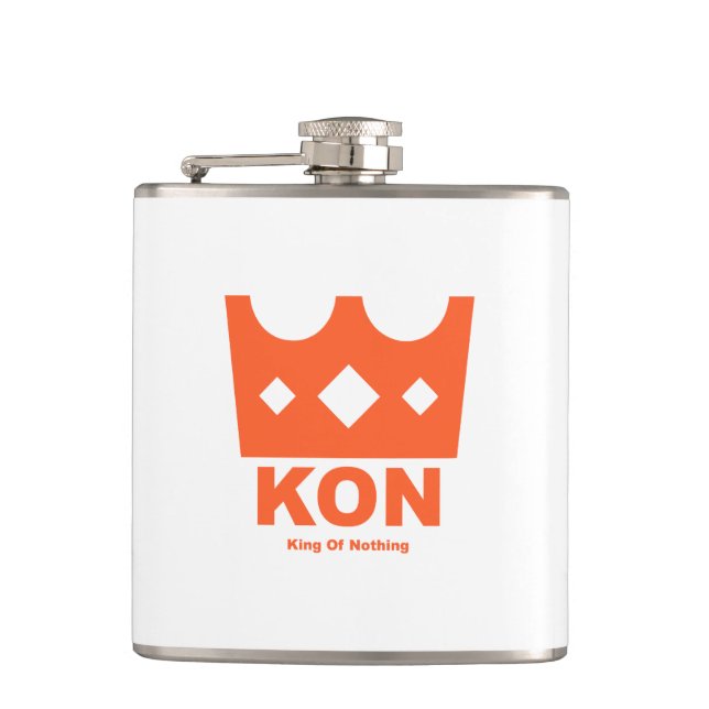 King Of Nothing Hip Flask (Front)