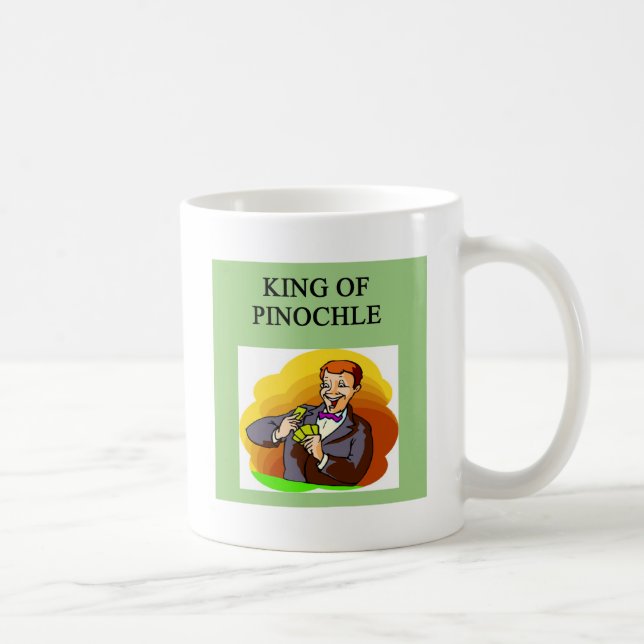 king of pinochle coffee mug (Right)
