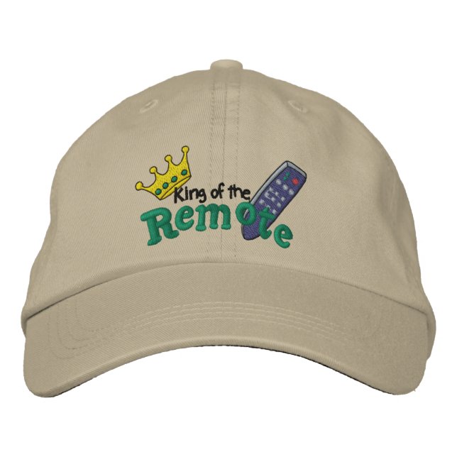 King of Remote Embroidered Hat (Front)