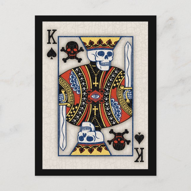 King of Skulls Postcard (Front)