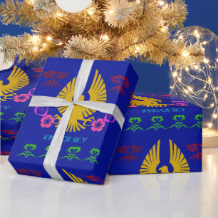 king of sky wrapping paper