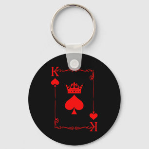 King Of Spade Game Black History Playing Card Men  Key Ring