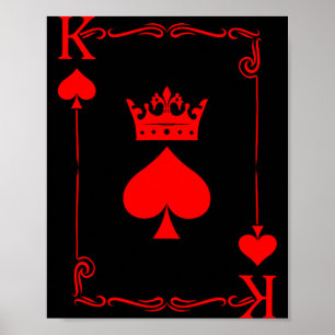 King Of Spade Game Black History Playing Card Men Poster