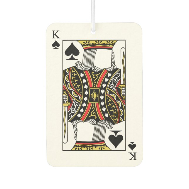 King of Spades - Add Your Image Car Air Freshener (Front)