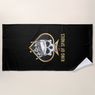 King of spades beach towel