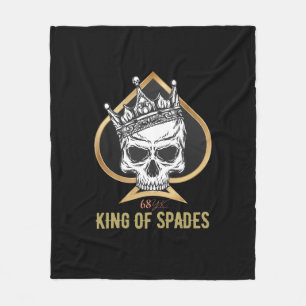 King of spades fleece blanket
