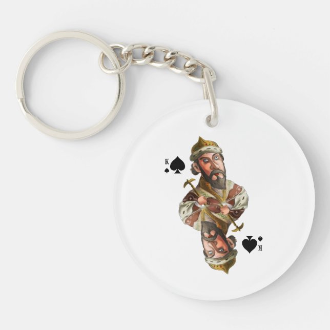 King of Spades Key Ring (Front)