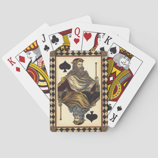 King of Spades Playing Card by Vision Studio (Back)
