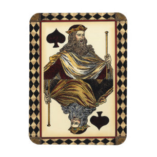 King of Spades Playing Card by Vision Studio Magnet