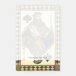King of Spades Playing Card by Vision Studio Post-it Notes
