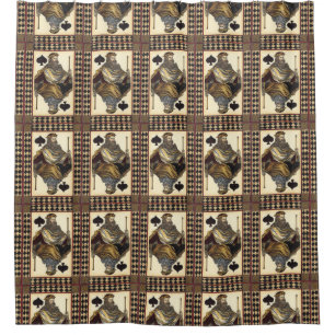 King of Spades Playing Card by Vision Studio Shower Curtain