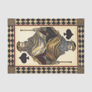 King of Spades Playing Card by Vision Studio Tissue Paper