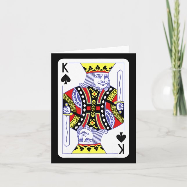 King Of Spades Playing Cards Halloween Costume Cas (Front)