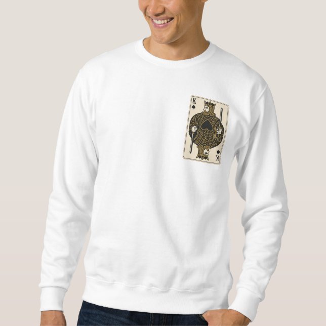 King of Spades — Regal Black & Gold Sweatshirt (Front)