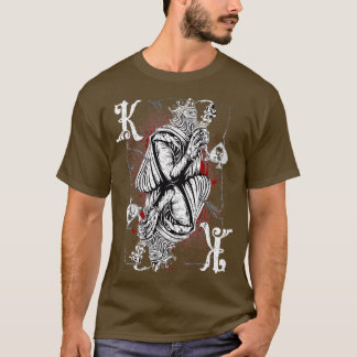 King Of Spades Splatter King - Vintage Poker Desig T-Shirt