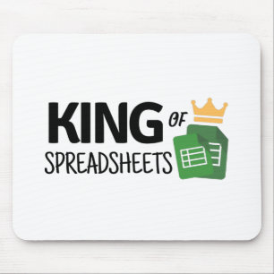 King of spreadsheets mouse mat
