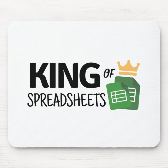King of spreadsheets mouse mat (Front)