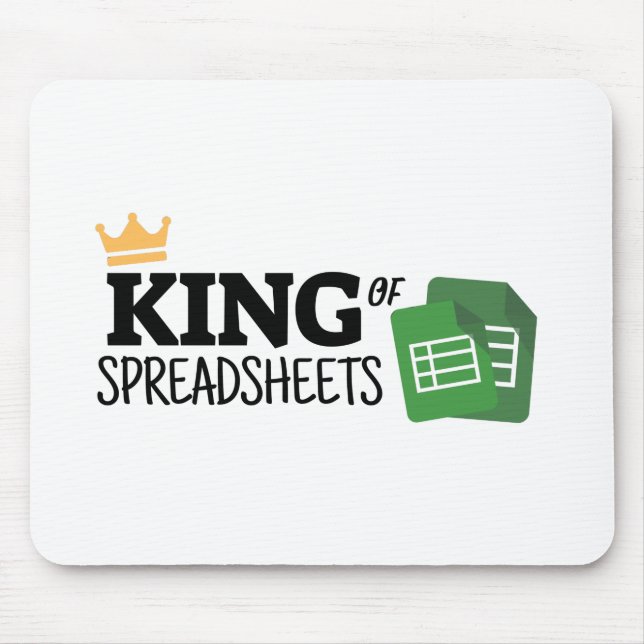 King of spreadsheets mouse pad (Front)