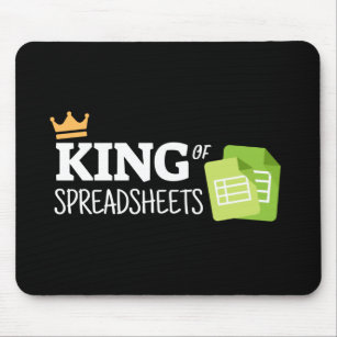 King of spreadsheets mouse pad