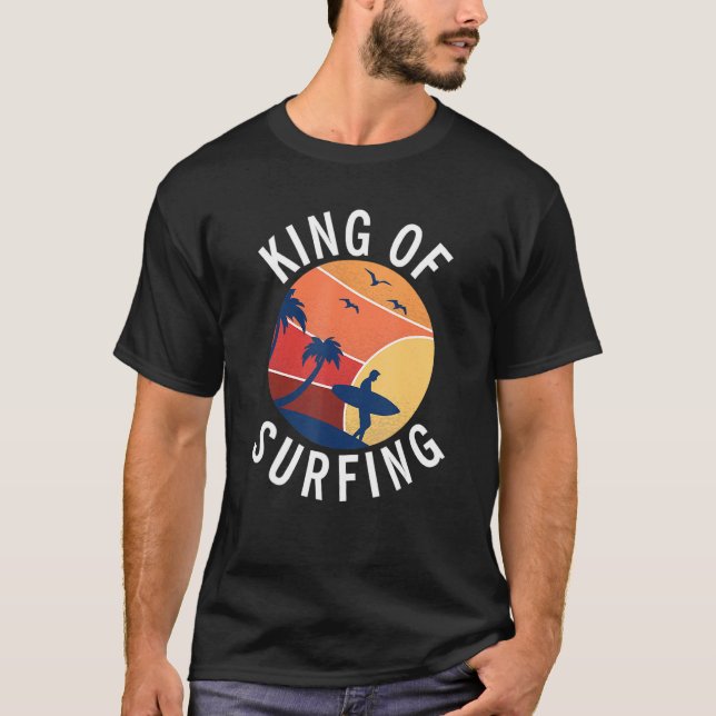 King Of Surfing Wake Surfer T-Shirt (Front)