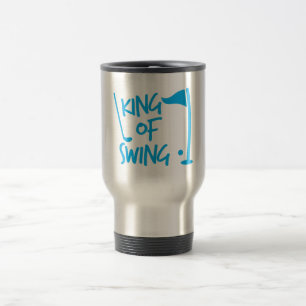 King of SWING! golf ball and golf club Travel Mug