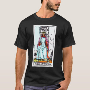 King Of Swords Vintage Tarot Card Rider Waite Dec T-Shirt