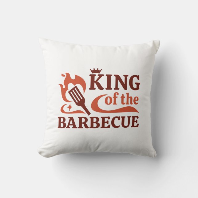 King Of The Barbecue Cushion (Front)