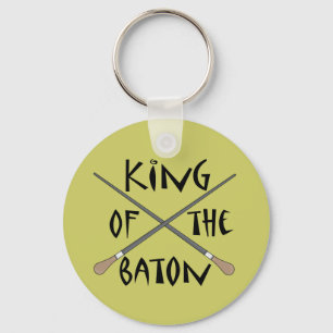 King of the Baton Conductor Gift Key Ring