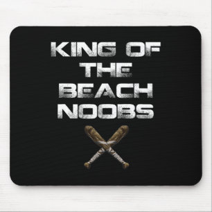 King Of The Beach Noobs Video Game Shirt Mouse Mat