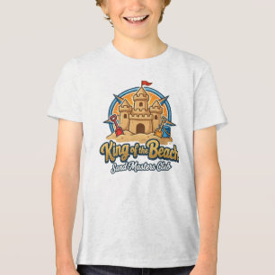King of the Beach Sandcastle Sand Masters Club Art Tri-Blend Shirt