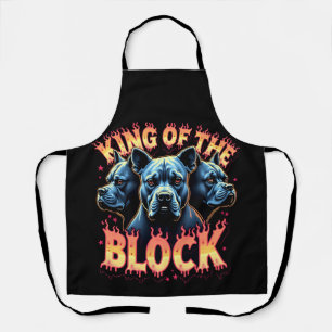 King of the Block Bulldog–90s Bootleg Rap Style Apron
