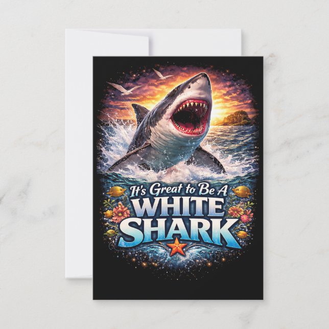 King of the Blue Deep Thank You Card (Front)