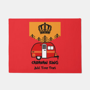 King of the Camper - Funny Camping RV Doormat