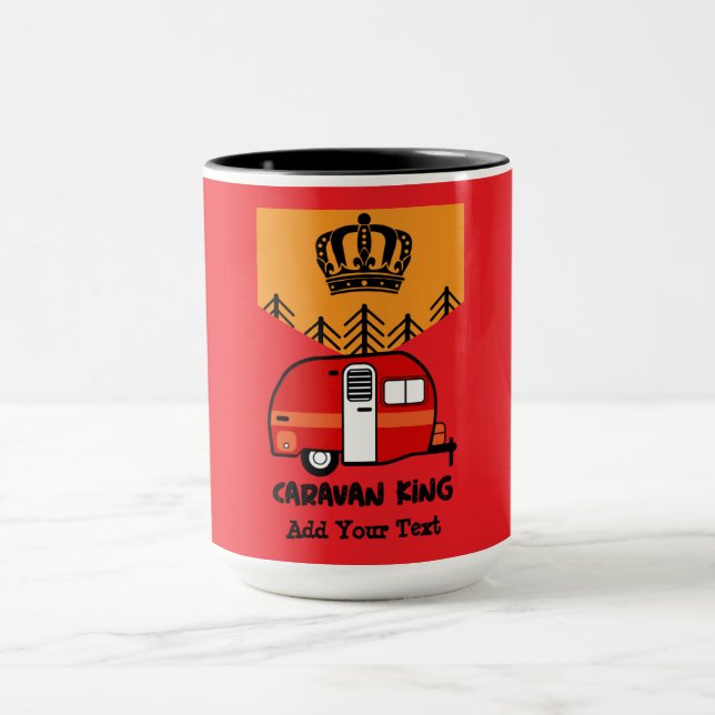  King of the Camper - Funny Camping RV   Mug (Center)