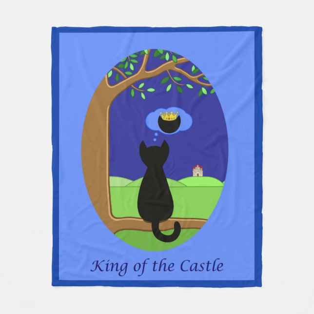 King of the Castle Fleece Blanket (Front)