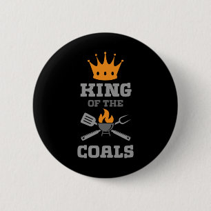 King Of The Coals Grilling Grill Barbecue Meat Bbq 6 Cm Round Badge