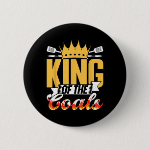 King Of The Coals Grilling Grill Barbecue Meat Bbq 6 Cm Round Badge