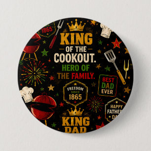 King of the Cookout  7.5 Cm Round Badge