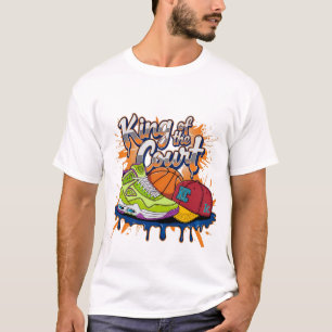 King of the Court Basketball Streetwear Graphic Te T-Shirt