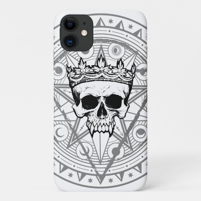 King of the Dead: Dark Royal Vampire Sigil White Case-Mate iPhone Case (Back)