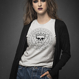 King of the Dead: Dark Royal Vampire Sigil White T-Shirt