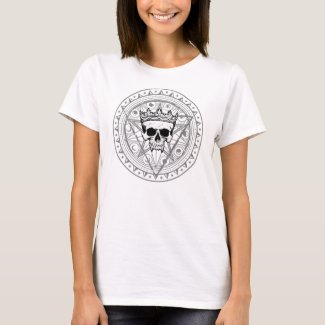 King of the Dead: Dark Royal Vampire Sigil White T