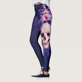 King of the Dead Melting Golden Skull Purple Leggi