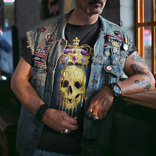 King of the Dead Melting Golden Skull T-Shirt