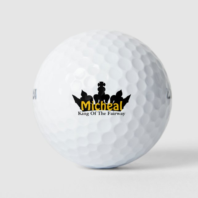 King of the Fairway Crown Custom Golf Balls (Front)