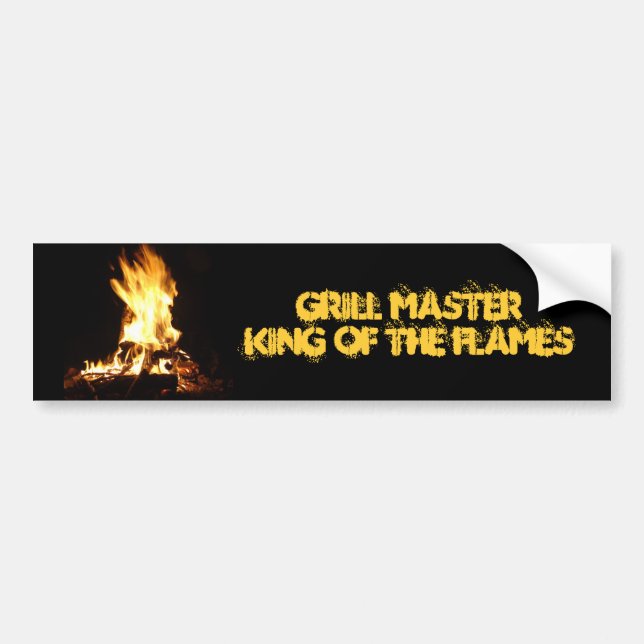King of the Flames Bumper Sticker (Front)